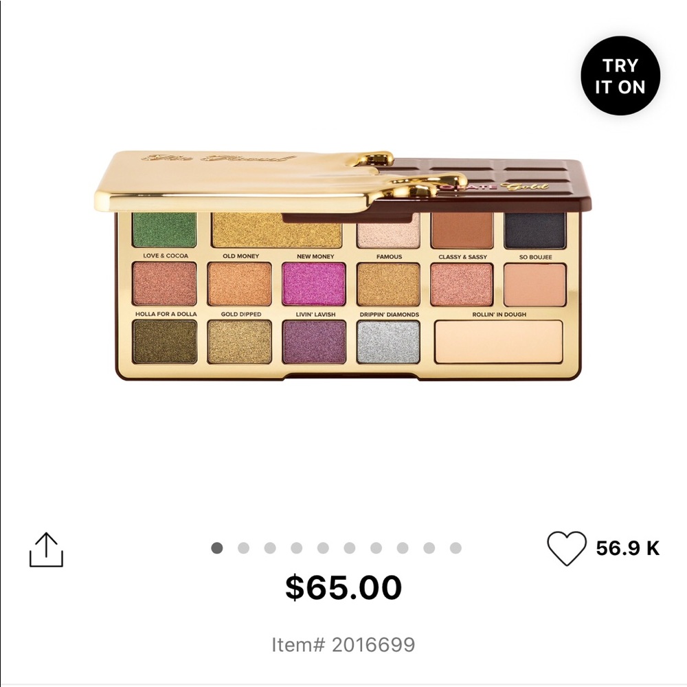 Too Faced chocolate gold palette